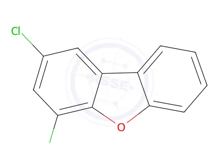 Chemical structure of 2,4-Dichlorodibenzofuran