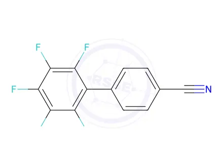 Chemical structure of 2',3',4',5',6'-Pentafluoro[1,1'-biphenyl]-4-carbonitrile