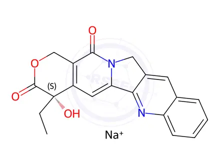 Chemical structure of Camptothecin Sodium Salt