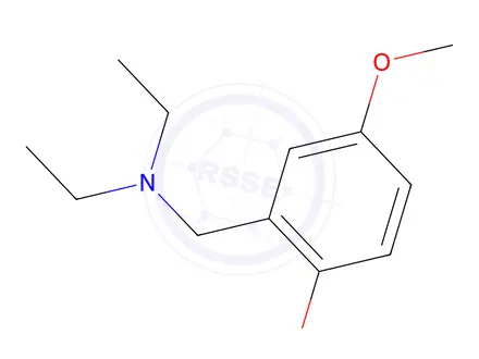 Chemical structure of 2-[(diethylamino)methyl]-4-methoxyphenol