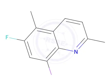 Chemical structure of 6-Fluoro-8-iodo-2,5-dimethylquinoline