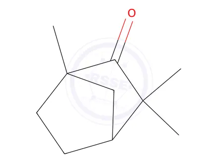 Chemical structure of D-FENCHONE, 96