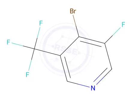 Chemical structure of 4-Bromo-3-fluoro-5-(trifluoromethyl)pyridine