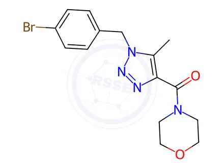Chemical structure of [1-(4-Bromobenzyl)-5-methyl-1H-1,2,3-triazol-4-yl] (morpholino)methanone