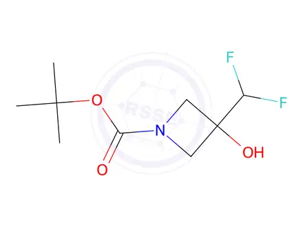 Chemical structure of tert-Butyl 3-(Difluoromethyl)-3-hydroxyazetidine-1-carboxylate