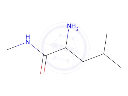 Chemical structure of (R)-2-Amino-N-methyl-4-methylpentanamide
