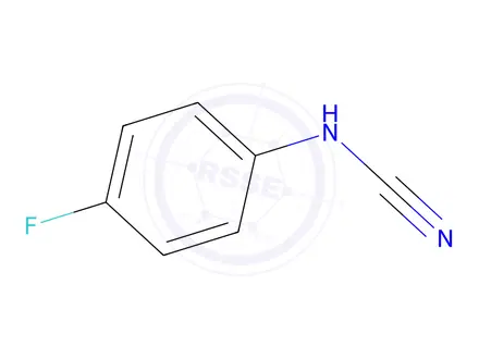 Chemical structure of [(4-fluorophenyl)amino]carbonitrile