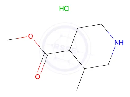 Chemical structure of Methyl 3-methylpiperidine-4-carboxylate hydrochloride