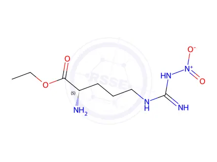 Chemical structure of L-Ornithine, N5-[iMino(nitroaMino)Methyl]-, ethyl ester
