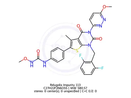 Chemical structure of Relugolix Impurity 287