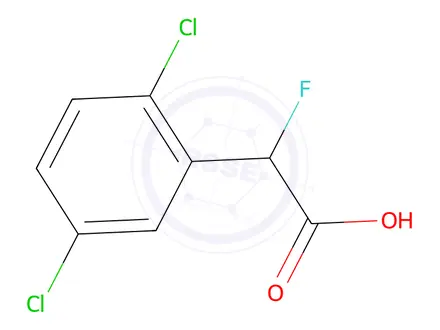 Chemical structure of 2-(2,5-Dichlorophenyl)-2-fluoroacetic acid