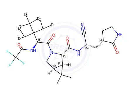 Chemical structure of Nirmatrelvir-[D9]
