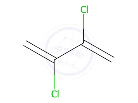 Chemical structure of 2,3-dichlorobuta-1,3-diene