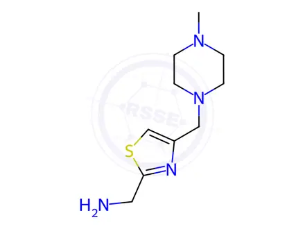 Chemical structure of (4-((4-Methylpiperazin-1-yl)methyl)thiazol-2-yl)methanamine