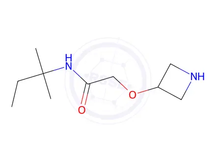 Chemical structure of 2-(Azetidin-3-yloxy)-N-(tert-pentyl)acetamide