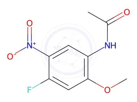 Chemical structure of N-(4-Fluoro-2-methoxy-5-nitrophenyl)acetamide