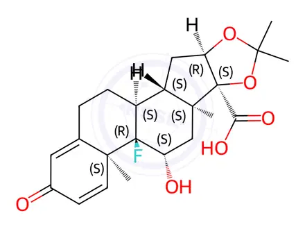Chemical structure of Triamcinolone Acetonide Impurity 21