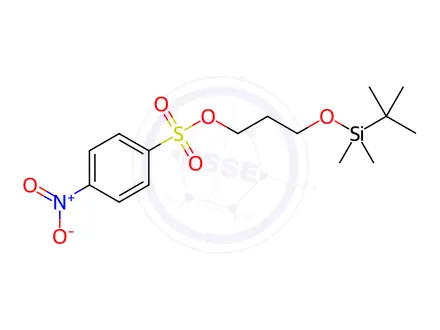 Chemical structure of 3-((tert-Butyldimethylsilyl)oxy)-propyl 4-nitrobenzenesulfonate