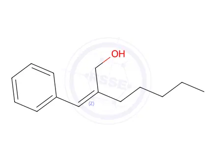 Chemical structure of alpha-Amylcinnamylalcohol