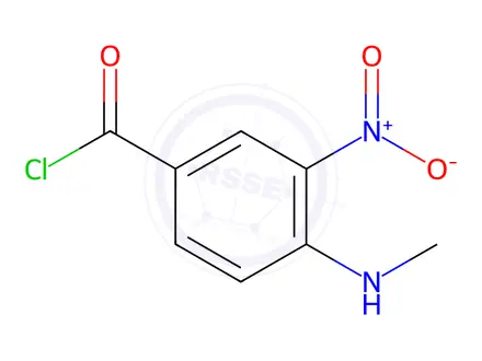 Chemical structure of 4-(Methylamino)-3-nitrobenzoyl Chloride