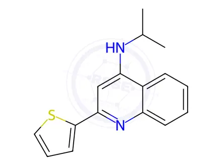 Chemical structure of N-Isopropyl-2-(thiophen-2-yl)quinolin-4-amine