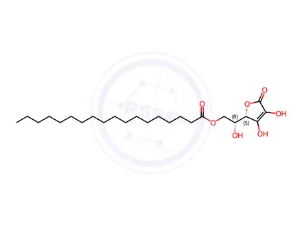 Chemical structure of L-Ascorbic Acid 6-Stearate