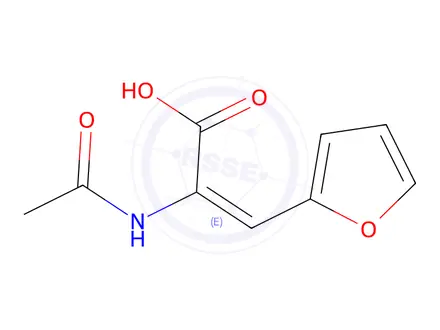 Chemical structure of (E)-2-acetamido-3-(furan-2-yl)acrylic acid