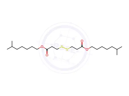Chemical structure of diisooctyl 3,3'-dithiobispropionate