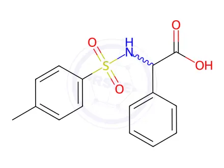 Chemical structure of 2-{[(4-Methylphenyl)Sulfonyl]Amino}-2-Phenylacetic Acid
