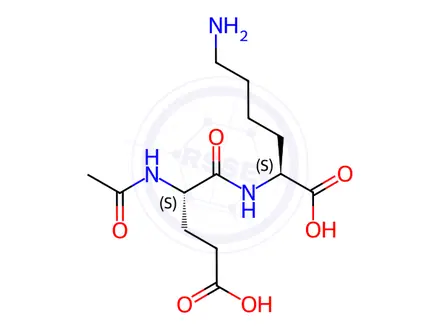 Chemical structure of Lysine N-acetylglutamate