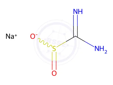 Chemical structure of sodium aminoiminomethanesulphinate