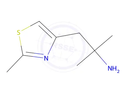 Chemical structure of 2-Methyl-1-(2-methylthiazol-4-yl)propan-2-amine