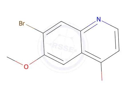 Chemical structure of 7-Bromo-6-methoxyquinolin-4-ol
