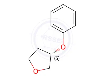 Chemical structure of Furan, tetrahydro-3-phenoxy-, (3S)-