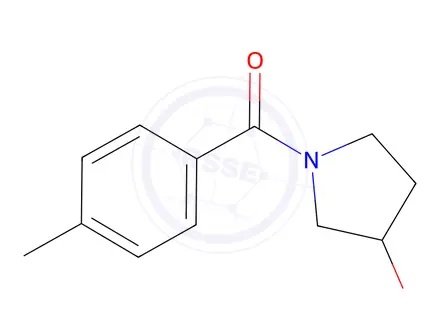 Chemical structure of 1-(4-methylbenzoyl)pyrrolidin-3-ol