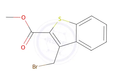 Chemical structure of Methyl 3-(Bromomethyl)-1-benzothiophene-2-carboxylate
