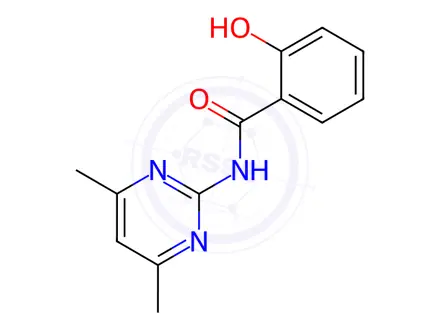 Chemical structure of N-(4,6-Dimethylpyrimidin-2-yl)-2-hydroxybenzamide