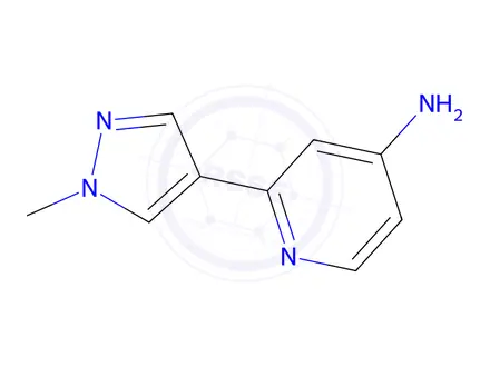 Chemical structure of 2-(1-Methyl-1H-pyrazol-4-yl)pyridin-4-amine