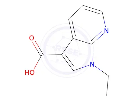 Chemical structure of 1-ethyl-1H-pyrrolo[2,3-b]pyridine-3-carboxylic acid