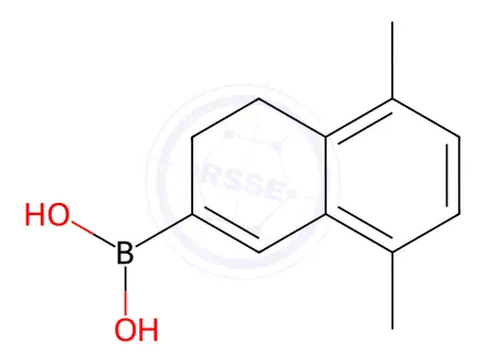 Chemical structure of (5,8-Dimethyl-3,4-dihydronaphthalen-2-yl)boronic acid