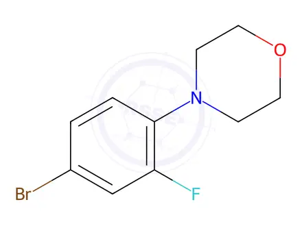 Chemical structure of 4-(4-Bromo-2-fluorophenyl)morpholine