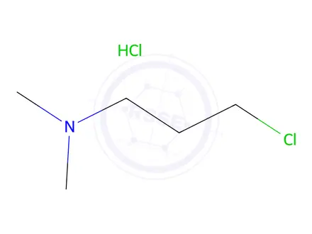 Chemical structure of 3-N,N-(dimethylamino)propyl chloride Hydrochloride