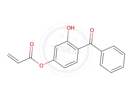 Chemical structure of 2-Hydroxy-4-acryloyloxybenzophenone