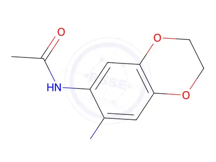 Chemical structure of N-(7-amino-2,3-dihydrobenzo[b][1,4]dioxin-6-yl)acetamide