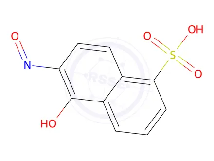 Chemical structure of 1-Naphthol-2-nitrozo-5-sulpho acid