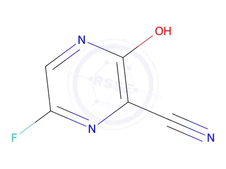 Chemical structure of 6-Fluoro-3-oxo-3,4-dihydropyrazine-2-carbonitrile