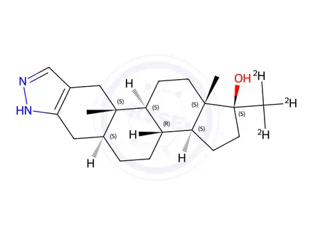 Chemical structure of Stanozolol-d3