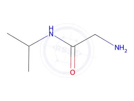 Chemical structure of 2-Amino-N-isopropylacetamide Hydrochloride