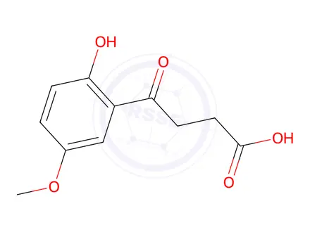 Chemical structure of 4-(2-hydroxy-5-methoxyphenyl)-4-oxobutanoic Acid