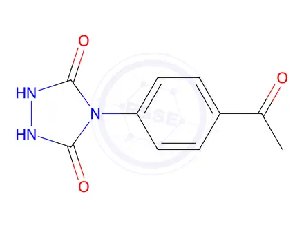 Chemical structure of 4-(4-Acetylphenyl)-1,2,4-triazolidine-3,5-dione